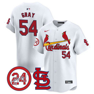 Nike St.Louis Cardinals #54 Sonny Gray White 2024 Memorial Authentic stitched MLB jersey