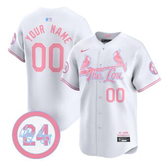 Nike St.Louis Cardinals Custom Pink Premier Authentic stitched MLB jersey