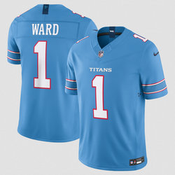 Nike Tennessee Titans #1 Cameron Ward Light Blue 2026 Vapor Authentic Stitched NFL Jersey