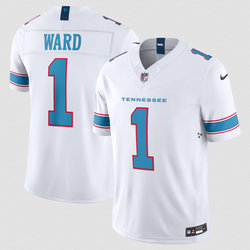Nike Tennessee Titans #1 Cameron Ward White 2026 Vapor Authentic Stitched NFL Jersey
