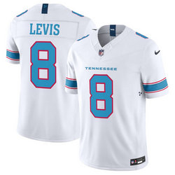 Nike Tennessee Titans #8 Will Levis 2026 White Authentic Stitched NFL Jersey