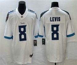Nike Tennessee Titans #8 Will Levis White Vapor Untouchable Authentic Stitched NFL Jersey