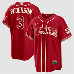 Nike Texas Rangers #3 Joc Pederson Red 2026 City MLB Jersey