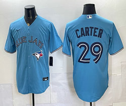 Nike Toronto Blue Jays #29 Joe Carter Blue Authentic Stitched MLB Jersey