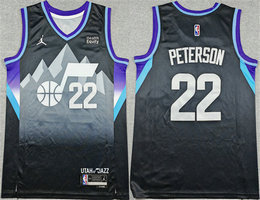 Nike Utah Jazz #22 Darryn Peterson Black 2026 Draft Statement Edition Stitched Basketball Jersey