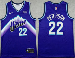 Nike Utah Jazz #22 Darryn Peterson Purple 2026 Draft Icon Edition Stitched Basketball Jersey