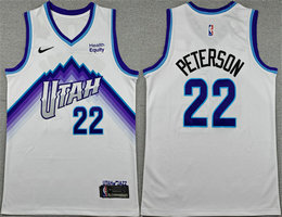 Nike Utah Jazz #22 Darryn Peterson White 2026 Draft Association Edition Stitched Basketball Jersey