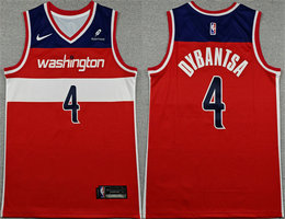 Nike Washington Wizards #4 AJ Dybantsa Red 2026 Draft Icon Edition Stitched Basketball Jersey