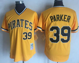 Pittsburgh Pirates #39 Dave Parker Yellow Throwback Authentic Stitched MLB jersey
