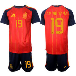 Spain #19 Lamine Yamal 2026 World Cup Soccer jersey