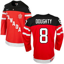 Team Canada #8 Drew Doughty Red 100th Anniversary Authentic Stitched NHL Jerseys