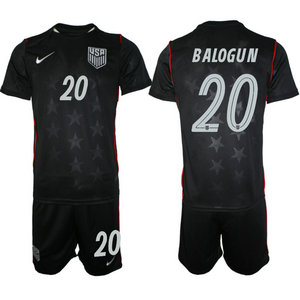 United States #20 Balogun Away 2026 World Cup Soccer jersey