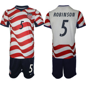 United States #5 Robinson Home 2026 World Cup Soccer jersey