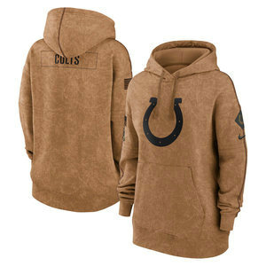 Women's Indianapolis Colts 2023 Camo Salute To Service Pullove Hoodie