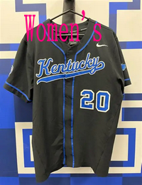 Women's Kentucky Wildcats #6 Bell Black NCAA Baseball jersey