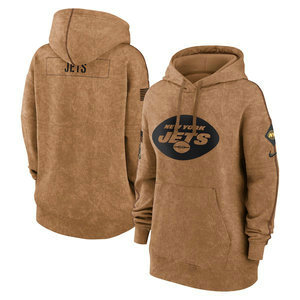 Women's New York Jets 2023 Camo Salute To Service Pullove Hoodie