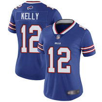 Women's Nike Buffalo Bills #12 Jim Kelly Blue Vapor Untouchable Limited Authentic stitched NFL jerseys