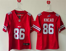 Women's Nike Buffalo Bills #86 Dalton Kincaid Red Authentic Stitched NFL Jersey