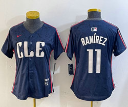 Women's Nike Cleveland Guardians #11 José Ramírez 2024 City Authentic Stitched MLB Jersey
