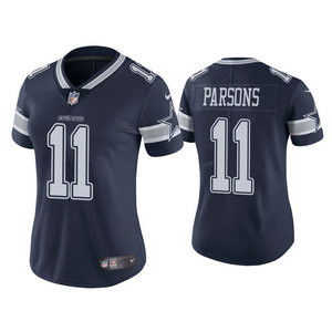 Women's Nike Dallas Cowboys #11 Micah Parsons Navy 2021 NFL Draft Vapor Untouchable Limited Jersey