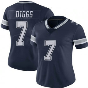 Women's Nike Dallas Cowboys #7 Trevon Diggs Blue Vapor Untouchable Authentic Stitched NFL Jerseys