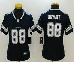 Women's Nike Dallas Cowboys #88 Dez Bryant Blue Vapor Untouchable Limited Authentic Stitched NFL Jersey