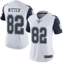 Women's Nike Dallas cowboys #82 Jason Witten White Rush Authentic Stitched NFL Jerseys