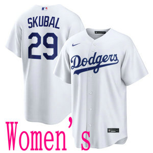 Women's Nike Los Angeles Dodgers #29 Tarik Skubal White Authentic Stitched MLB Jersey