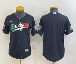 Women's Nike Los Angeles Dodgers Blank Black Mexico Authentic Stitched MLB jersey