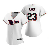 Women's Nike Minnesota Twins #23 Nelson Cruz White Game Authentic Stitched MLB jersey