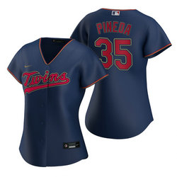 Women's Nike Minnesota Twins #35 Michael Pineda Navy Game Authentic Stitched MLB jersey