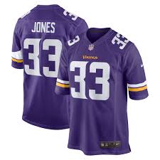 Women's Nike Minnesota Vikings #33 Aaron Jones Purple Vapor Untouchable Authentic Stitched NFL Jersey