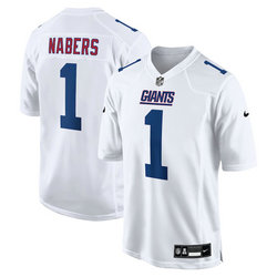 Women's Nike New York Giants #1 Malik Nabers white jersey