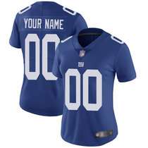 Women's Nike New York Giants Customized Blue Limited Vapor Untouchable Authentic Stitched NFL Jerseys