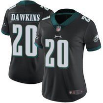 Women's Nike Philadelphia Eagles #20 Brian Dawkins Black Vapor Untouchable Authentic stitched NFL jersey