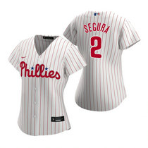 Women's Nike Philadelphia Phillies #2 Jean Segura White Game Authentic Stitched MLB Jersey