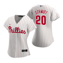 Women's Nike Philadelphia Phillies #20 Mike Schmidt White Game Authentic Stitched MLB Jersey