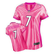 Women's Nike Pittsburgh Steelers #7 Ben Roethlisberger Pink New Be Luv'd Authentic Stitched NFL jersey