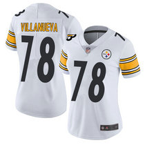 Women's Nike Pittsburgh Steelers #78 Alejandro Villanueva White Vapor Untouchable Authentic stitched NFL jersey