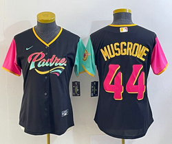 Women's Nike San Diego Padres #44 Joe Musgrove Black 2022 City Stitched MLB Jersey