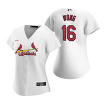 Women's Nike St.Louis Cardinals #16 Kolten Wong White Authentic Stitched MLB Jersey