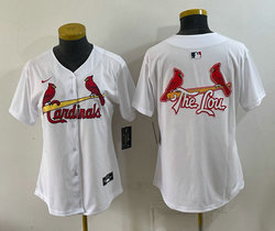 Women's Nike St.Louis Cardinals Blank The Lou on the back Baseball Jersey