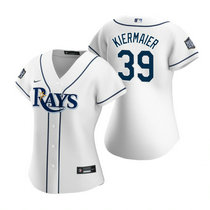 Women's Nike Tampa Bay Rays #39 Kevin Kiermaier White Game 2020 World Series Game MLB jersey