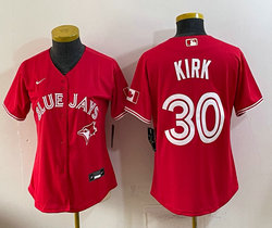 Women's Nike Toronto Blue Jays #30 Alejandro Kirk Red MLB Jersey