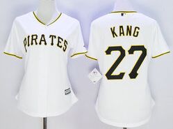 Women's Pittsburgh Pirates #27 Jung-ho Kang White New Majestic Authentic Stitched MLB Jersey