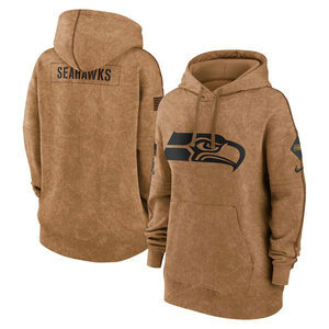 Women's Seattle Seahawks 2023 Camo Salute To Service Pullove Hoodie