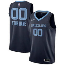 Youth Customized Nike Memphis Grizzlies Navy Blue Authentic Stitched NBA jersey.jpg