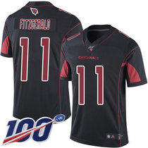 Youth Nike Arizona Cardinals #11 Larry Fitzgerald 100th Season Black Vapor Untouchable Limited Authentic Stitched NFL Jersey