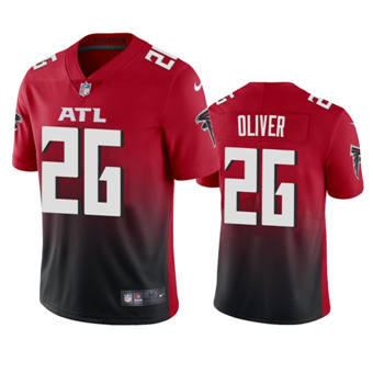 Youth Nike Atlanta Falcons #26 Isaiah Oliver Red Game Authentic Stitched NFL Jersey