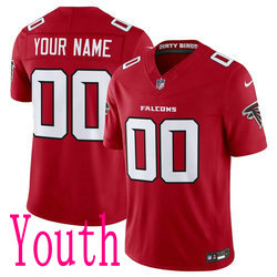 Youth Nike Atlanta Falcons Custom Red 2026 Vapor Untouchable Stitched Football Jersey